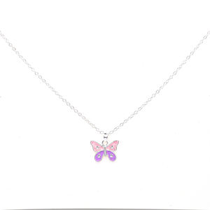 नए फैशन सिल्वर प्लेटेड मिश्र धातु तितली हार और कान सेट - Product Image 2