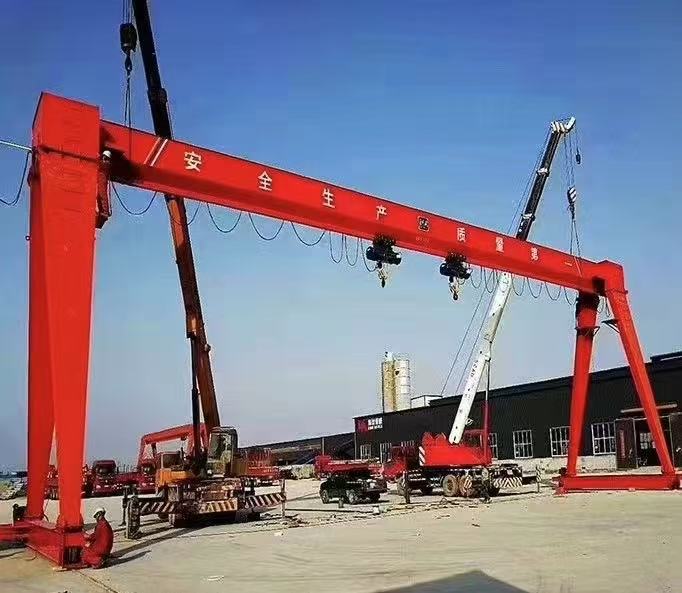 Factory Price Single Girder Gantry Crane Electric Hoist Rated Loading Capacity Including Motor Gear Bearing