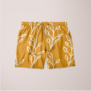 Feeling of Lightness Pattern - Pantalones cortos con estampado Mellow Yellow - Product Image 1