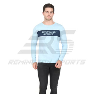 Camisetas de manga larga con cuello redondo ajustadas para hombre a la moda, camiseta de equipo de la mejor calidad para hombre, camisetas de manga larga de Color sólido - Product Image 1