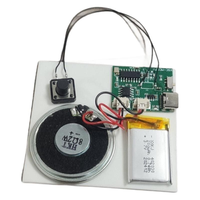 Module musical, puce sonore à commande vocale avec fonction de mise en sourdine, accessoire audio activé par un déclencheur pour boîte cadeau, carte de vœux