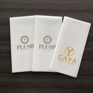 Trắng Airlaid Khăn Ăn In Logo Với Dao Kéo Túi Bữa Ăn Tối Khăn Ăn Cho Đám Cưới Đảng Khách Sạn 40*40Cm 43*43Cm - Product Image 5