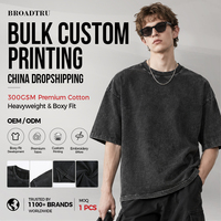 Impression DTG en gros, t-shirt personnalisé pour homme, taille oversize, impression de logo, 100% coton, t-shirt grande taille, 220 GSM, t-shirt coupe ample