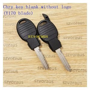 高品質クライスラーキーブランクロゴなし (Y170ブレード) トランスポンダーキー - Product Image 2