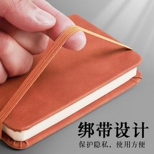 สมุดโน้ตพกพาขนาดเล็ก A7 แบบมินิมอล <span class=keywords><strong>ป</strong></span>กหนัง ขนาด A5 สำหรับจด<span class=keywords><strong>คำ</strong></span>ศัพท์ภาษาอังกฤษ เหมาะสำหรับเ<span class=keywords><strong>ป</strong></span>็นของขวัญ - Product Image 2