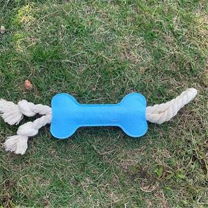Doe Pet sıcak satış Chroma köpek dişleri-taşlama kemik sopa kabartma Pet Nibbling düğüm oyuncak aşınmaya dayanıklı eğitim halatı düğüm köpek oyuncak - Product Image 3