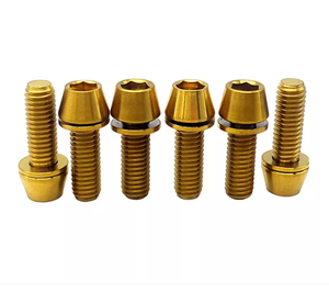 钛螺栓M8x15 20 25 30 35 40 45自行车摩托车5级50毫米六角锥头螺钉 - Product Image 4