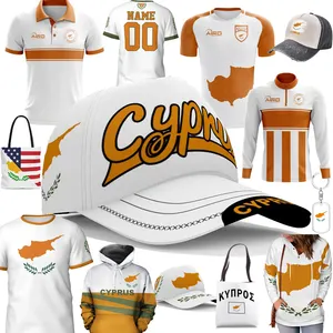 Cappello con bandiera ciprus cappello da Baseball maglia ciprus bandiera collana orecchino cappellini ciprus felpe con cappuccio giacca borsa