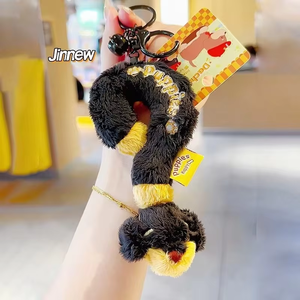 Original Pabesi Dachshund Plush Hamburger Pet <b>Bed</b> Coin Purse Cartoon Novelty Keychain Series <b>Bag</b> Charm - Product Image 1