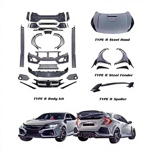 Kit carrosserie FK8 <span class=keywords><strong>Type</strong></span> <span class=keywords><strong>R</strong></span> pour pare-chocs de voiture, pour 10e génération 2016-2020, version améliorée <span class=keywords><strong>R</strong></span> - Product Image 1