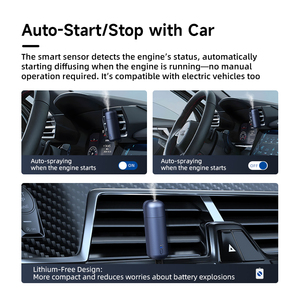 Difusor de Fragancia para Automóvil Eléctrico con Logotipo Personalizado SCENTA, Clip de Ventilación, Mini Difusor de Aroma para Automóvil Ultrasónico Recargable por USB - Product Image 2