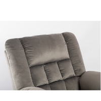 Fauteuil inclinable et chaise de salon réglables avec fonction de levage électrique et revêtement en velours de haute qualité