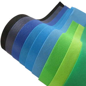 Tissu en maille de couleur unie 100% polyester respirant léger non tissé spun-bonded style uni textile de maison articles en stock - Product Image 5