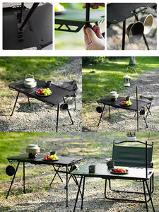 Mesa de Camping Plegable Portátil para Exteriores: Mesa Táctica Plegable de Aleación de Aluminio Ultraligera con un Diseño Moderno. - Product Image 4
