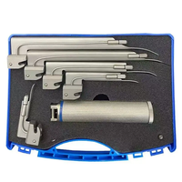 Instruments chirurgicaux adulte et pédiatrique néonatal infantile LED ampoule halogène Mac et Miller Blade Laryngoscope ensemble