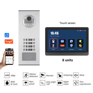 Système de sécurité domestique avec interphone <span class=keywords><strong>extérieur</strong></span> IP65, 8 boutons, entretien facile, pour unité intérieure de 7 pouces - Product Image 1