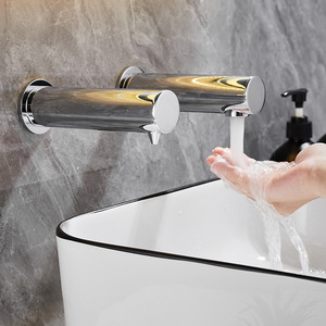 Distributeur de savon automatique mural encastré sans contact, style robinet, pour mousse désinfectante pour les mains, distributeur de liquide dissimulé - Product Image 4