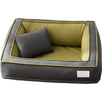 Lit pour chien en daim luxueux entièrement amovible et lavable avec rembourrage en polyester pour Golden Retriever et Border Collie, utilisable toute l'année