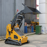 Mini-chargeuse sur chenilles à vendre, avec système hydraulique, idéale pour l'aménagement paysager