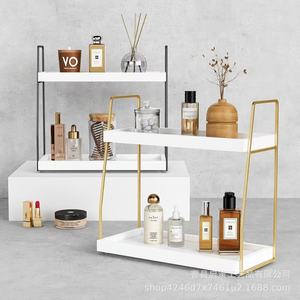 Étagère de rangement pour salle de bain, 2 niveaux, blanche, autoportante, organisateur de bureau pour salle de bain, comptoir de cuisine - Product Image 3