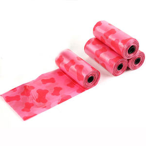 ถุงย่อยสลายได้ทางชีวภาพขนาดเล็ก,ถุงใส่ขยะเซ่อสีแดงสำหรับสัตว์เลี้ยงสั่งทำได้ - Product Image 1