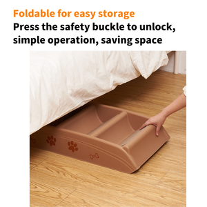 Escaliers <span class=keywords><strong>pour</strong></span> animaux de compagnie, antidérapants et légers, en plastique, rampes pliables <span class=keywords><strong>pour</strong></span> l'intérieur. - Product Image 5
