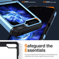 Étui de téléphone invisible 2 en 1 mat anti-UV, coque de téléphone antichoc pour Samsung Galaxy Z Flip 6 5 4, vente en gros, étui de téléphone personnalisé