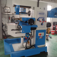 Mesin Frais Horizontal Otomatis Heavy Duty X6036 Komponen Motor Inti Spindle Taper BT30/BT40 220V/380V Manual Mills
