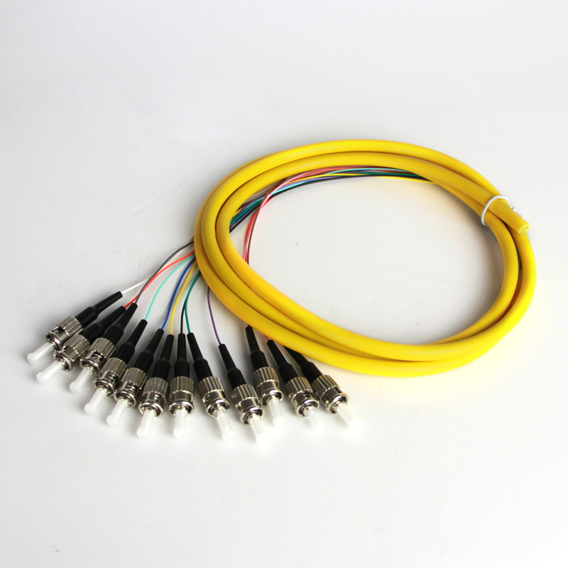Approvisionnement d'usine FTTH Monomode 12core ST Tresse Corde de Correction Optique De Fiber