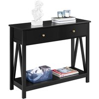 Table de console en rotin de style baroque français, avec plusieurs tiroirs, paire de console traditionnelle