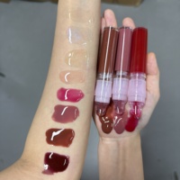 Gloss à lèvres liquide effet miroir, huile-gel hydratante à l'acide hyaluronique, plusieurs couleurs, marque privée