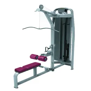 Machine commerciale d'équipement de forme physique chargée par goupille machine d'exercice lat pulldown et machine commerciale d'équipement de gymnastique de rangée basse