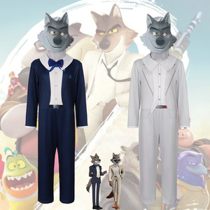 Disfraz de Bad Guys para cosplay, ropa de escenario de poliéster blanca y azul para adultos mayores de 14 años - Product Image 1