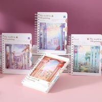 Cuaderno Espiral Depai A5-2020 con Separadores de Temas, 124 Hojas, Papel Rayado de 80g, Cubierta de Papel Blanco, Diseños Estéticos, para Estudiantes y Oficina