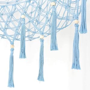 Stuffed Animal Toy Hammock Hanging with Tassels Stuff Boho Large Corner Plush Toy <b>Net</b> Holder for Nursery Play Room Kids Bedroom - Product Image 5