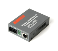 10/100Mbps HTB-1100S 25km SC tek mod dubleks Fiber optik medya dönüştürücü