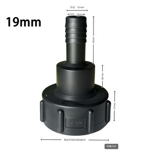 Conectores para Contenedores IBC, Conector de Plástico de 1 Pulgada, Adaptador de Manguera de 19 mm para Bidones de Productos Químicos, Bidones de Urea - Product Image 1