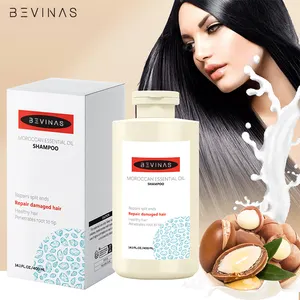 Shampoo fixador de cabelo com óleo de nozes para iluminar, reparar, hidratar e aliviar coceiras