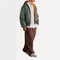 Blouson Aviateur Premium Hiver Homme Tricoté Coupe-Vent Écologique Haute Qualité Sur Mesure Vente en Gros Service OEM 2026