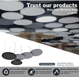 Kingman sợi polyester gạch Trần tấm âm thanh hấp thụ âm thanh văn phòng thương mại lưới - Product Image 3