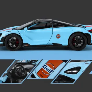 ZYX 1/32 McLaren <span class=keywords><strong>765LT</strong></span> Supersport, Auto Deportivo de Aleación de Zinc, Modelo Fundido a Presión, Sonido y Luces, Puertas Abribles, Sin Batería, Coleccionable - Product Image 6