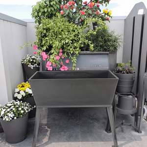 Pack <span class=keywords><strong>de</strong></span> conteneurs <span class=keywords><strong>de</strong></span> jardinage extérieur 26cm 50cm 70cm Pots <span class=keywords><strong>de</strong></span> plantes en plastique et jardinière d'arbre Design carré pour l'utilisation au sol - Product Image 6
