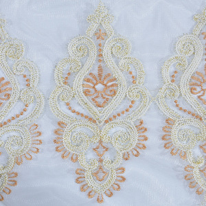 Nouvelle arrivée en gros Européen simple rideau de broderie de conception bas <span class=keywords><strong>prix</strong></span> rideau de fenêtre - Product Image 2