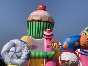 Alquiler de Centro de Juegos Inflable Portátil Personalizado para Eventos, Tobogán Inflable para Bodas y Fiestas de 7x5.5m con Capacidad para 10 Personas - Product Image 6