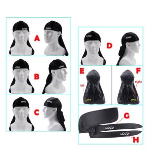 Silky Durags男性シルクカスタムロゴHombre卸売ヒップホップDurag - Product Image 6