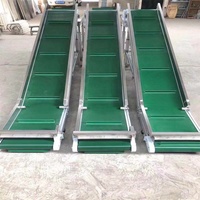 Rieles de guía verdes de PVC y caucho de alta calidad, equipo de cinta transportadora, línea de montaje económica para plantas de fabricación