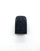 Adaptor Charger Perjalanan 3-in-1 Terbaru, Ringkas, Kontrol Sensor Sentuh, 2 Soket USB Tipe-C, Daya Keluaran 20W, AC DC, Tiga Colokan UK