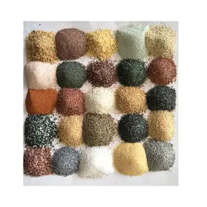 اللوحة DIY الاكسسوارات غرامة الحبوب رمل السيليكا/الرمال الملونة مع انخفاض السعر