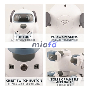 Pädagogischer programmier barer RC-Hund mit Infrarot-Fernbedienung Allrad-Tanzroboter-Spielzeug für Kinder - Product Image 5