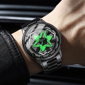Nouvelles montres pour hommes de haute valeur, montre à quartz creuse tridimensionnelle en acrylique, écologique, vente en gros transfrontalière - Product Image 3